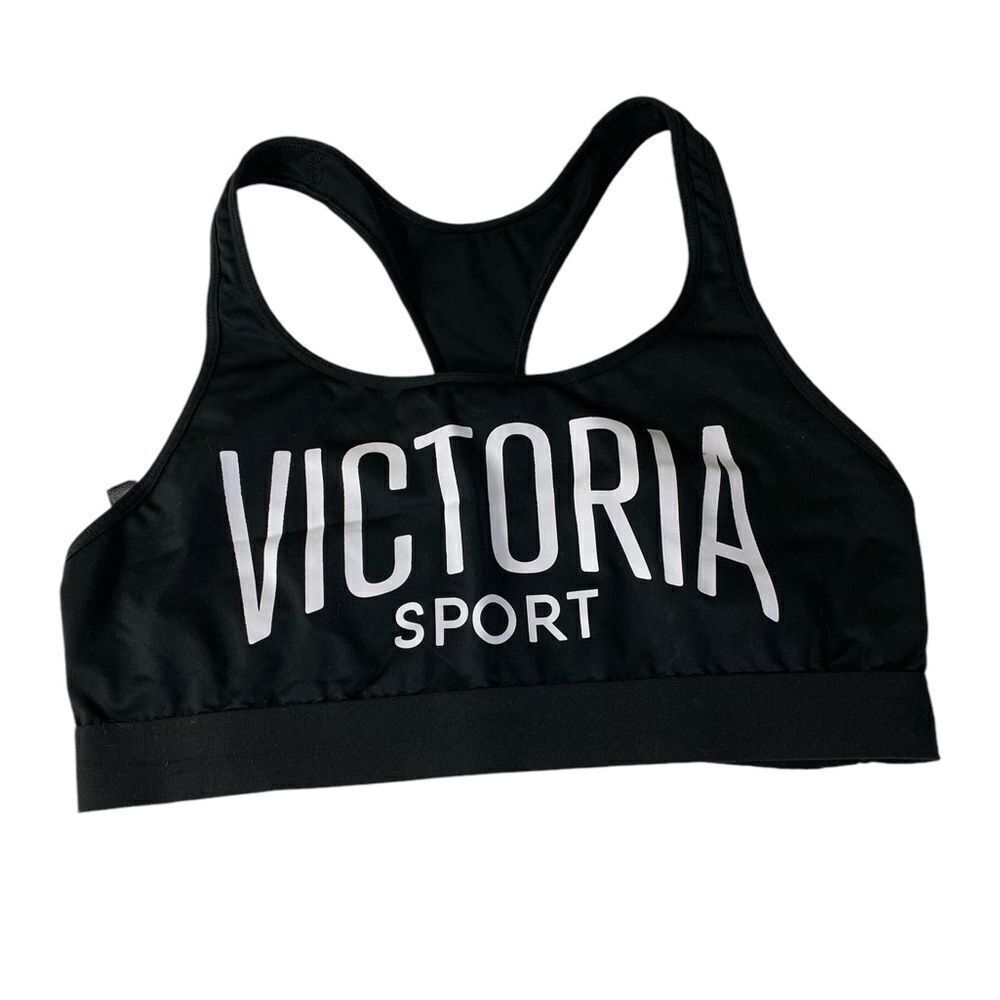 Victoria’s Secret jr XL sports bra black w/spellout active wear